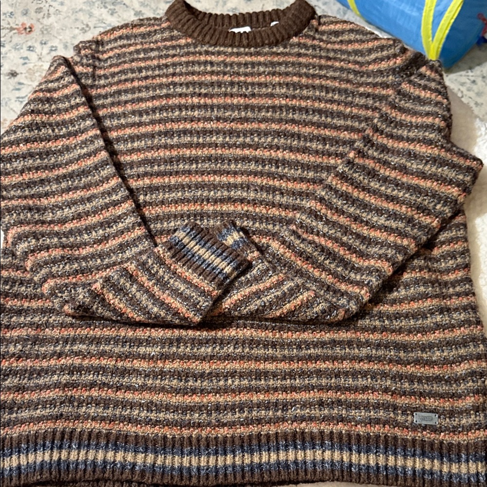 ONLY & SONS Multicolor Striped Crewneck Sweater